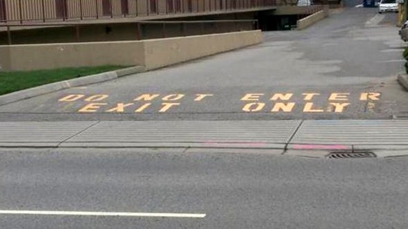 Confusing Road Markings